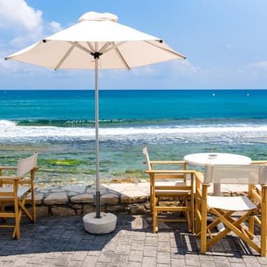 VANROUG Patio Umbrella Base Heavy Duty Umbrella Holder Outdoor Umbrella Base Stand Mount Double Hand-Turn Knob for Deck,Patio, Dock,Boat,Courtyard Balcony,Garden,Pontoons,Picnic Table - Image 7