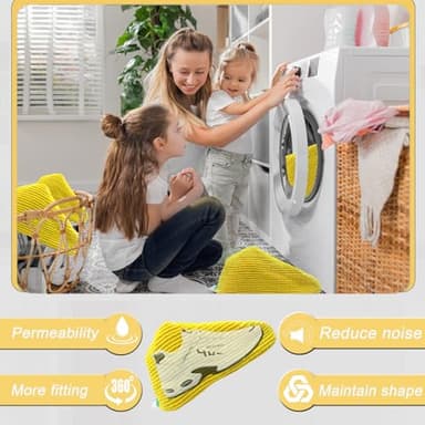 Shoes Washing Bag for Washing Machine, Reusable Laundry Shoe Bag For Washer And Dryer, Shoe Cleaning Washing Bag for All Shoe Types And Sizes (4 PCS - Yellow) - Image 4