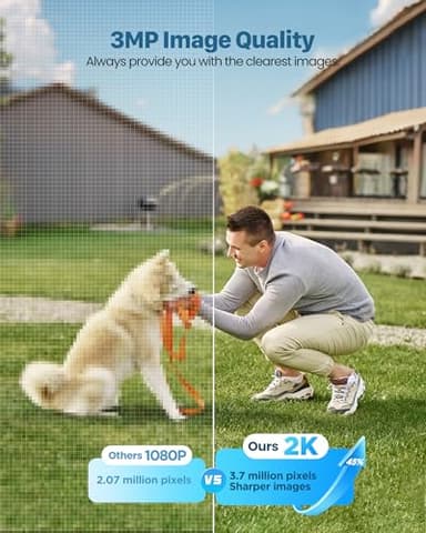 Security Cameras Wireless Outdoor Solar: 2K WiFi Camera for Home Security System - Battery Powered Cam IP66 Waterproof Motion Sensor - Camaras de Seguridad para Casa Inalambricas - Image 3