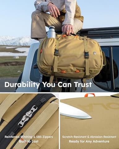 Tolaccea Travel Laptop Backpack, Large Carry on Backpack Flight Approved Convertible Duffle Luggage Bag Daypack Work Business Rucksack Fits 16" Laptop for Men Women 3 Carrying Ways, 40L-50L Expandable - Image 7