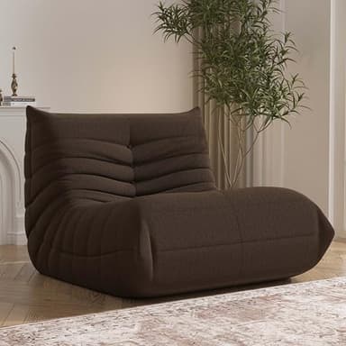 Bean Bag Chair, Memory Foam Bean Bag Sofa Large Bean Bag Chair for Adults, Bean Bag Chairs for Teens with High Density Comfortable Foam, Bean Bag for Living Room, Bedroom (Coffee) - Image 1