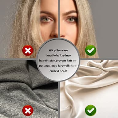 Silk Pillowcase for Hair and Skin,Soft,Breathable and Sliky 100% Silk Pillowcases King Set of 2,Both Sides Natural Mulberry Silk Pillow Cases with Hidden Zipper(King Size 20"X 36",2pcs) - Image 5