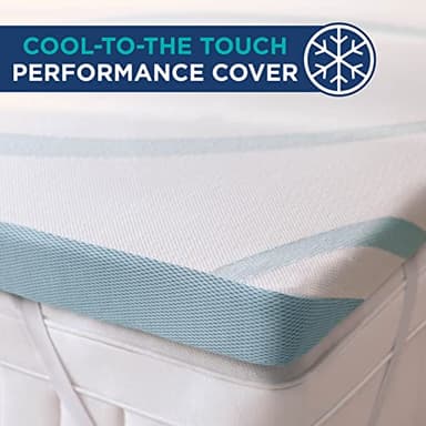 Tempur-Pedic TEMPUR-Adapt + Cooling 3-Inch Twin XL Mattress Topper Luxury Premium Foam, Washable Cover, Cooling Topper, White - Image 6