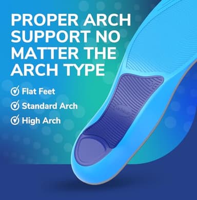 Dr. Scholl’s Adapts to You Insoles for Men, with Self-Molding Foam Technology – Clinically Proven to Adapt to Your Feet, Flexible Arch Support Inserts, Shock-Absorbing, Podiatrist-Tested, Size 8-14 - Image 7