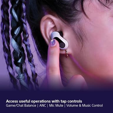 Sony INZONE Buds Wireless Gaming Earbuds, Perfect for PlayStation® 5, for PC/PS5/Switch/Mobile, 48Hr Battery with Case, Noise Canceling, 360 Spatial Sound, 2.4GHz USB-C Dongle, WF-G700N White - Image 8