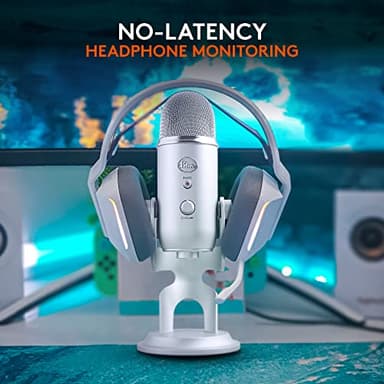 Logitech Creators Blue Yeti USB Microphone for Gaming, Streaming, Podcast, YouTube, Discord, PC, Studio Sound, Plug & Play-Silver - Image 7
