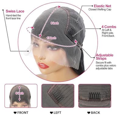 Segsavor 32 Inch 13x6 Deep Wave Lace Front Wigs Human Hair 200% Density HD Lace Front Wigs Human Hair Pre Plucked Natural Color Glueless Wig 100% Virgin Lace Front Wigs for Women - Image 6