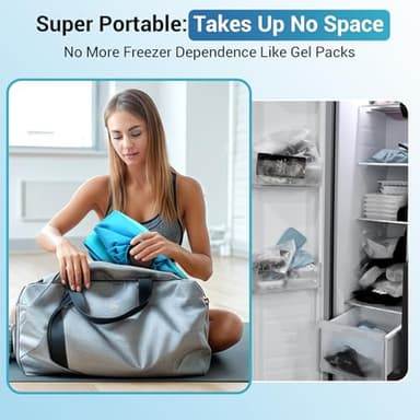 Comfytemp Wearable Back Ice Pack for Lower Back Pain, Ice Bag for Injuries Reusable, Sciatica Pain Relief, Herniated Disc, Lumbar, Hot Water Bag, Cold Physical Therapy for Women Men - Image 7
