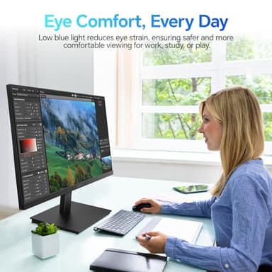 KOORUI 22 Inch Computer Monitor Full HD 1080P 100Hz PC Gaming Screen VA Panel Ultra-Slim Display 3000:1 Contrast Ratio with Adpitive Sync (HDMI/VGA/VESA Compatible 100x100mm/Audio Out), Tilt, Black - Image 12