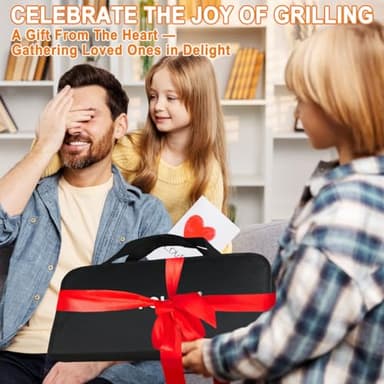 POLIGO 26PCS BBQ Accessories for Outdoor Grill Utensils Set Stainless Steel BBQ Tools Grilling Tools Set for Birthday Fathers Day Dads Presents, Barbecue Accessories Ideal Grilling Gifts for Men Women - Image 2