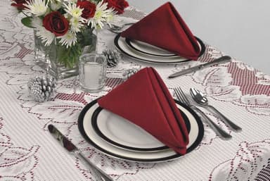 DII Solid Napkin Set Collection, 20x20, Wine, 6 Piece - Image 8