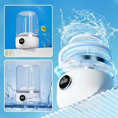 Ye02 underwear washer, 2025 New Mini Portable Washing Machine, Ye02 Portable Washer, Rechargeable Cordless Mini Underwear Washing Machine for Home, Apartment, Camping, Travel (A) - Image 4