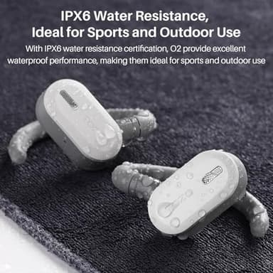 TOZO O2 True Open Ear Wireless Headphones Lightweight with Multi-Angle Adjustment, Bluetooth 5.3 Earbuds with Dual-Axis Design for Long-Lasting Comfort, Crystal-Clear Calls for Driving, White - Image 7