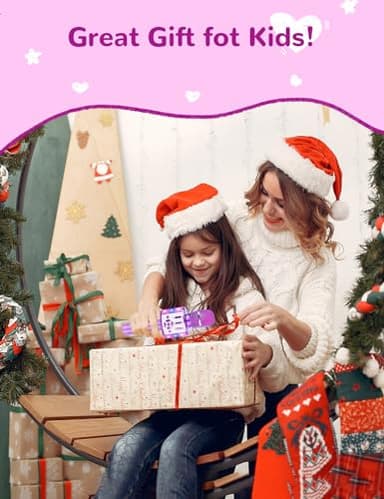 Amazmic Toys for Girls, Kids Karaoke Microphone Toddler Microphone for Kids with Lights, Birthday Gift for Girls, Boys Toy Age 3 4 5 6 7 8+(Light Purple) - Image 6