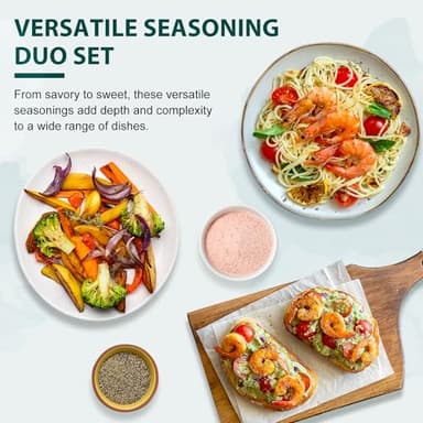 Soeos Himalayan Pink Salt Fine 39 oz + Organic Ground Black Pepper 18 oz, Salt and Pepper for Grinder Refill - Image 7