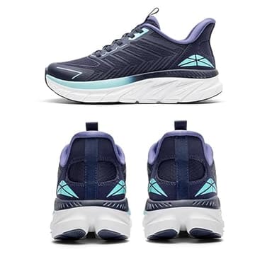 ALLSWIFIT Women's Slip On Walking Shoes Running Comfortable Tennis Breathable Non Slip Athletic Gym Workout Cross Training Fashion Sneakers,Size 7,Blue,SARR034W - Image 7