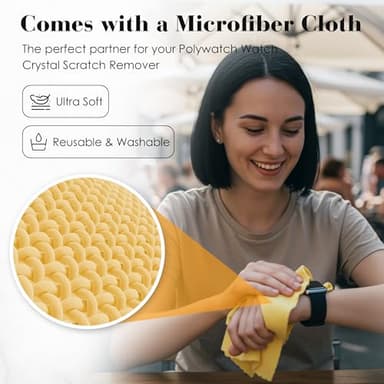 Rosenthal PolyWatch Plastic Watch Scratch Remover Polish with Microfiber Cloth - 2 Pack Professional Polish for Acrylic Watch Crystal Repair & Restoration - Rosenthal Collection Since 1926 - Image 7