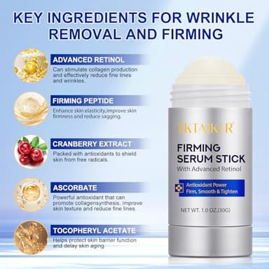 Advanced Retinol Firming Stick – Antioxidant-Enriched and Peptde to Visibly Tighten and Firm Wrinkles and Laugh Lines, Visible Results in 3-4 Weeks 1.0 Oz - Image 4