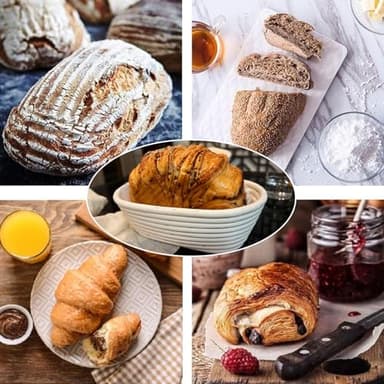 Banneton Bread Proofing Basket, 2 Pack 10 Inch Oval Sourdough Proofing Basket, Sourdough Bread Baking Supplies for Making Baking Fermentation Food Storage Tools - Image 6