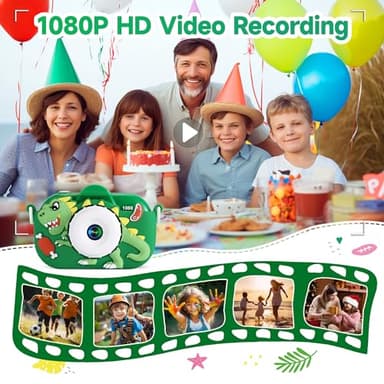 Kids Camera Boys Toys for 3 4 5 6 7 8 9 Years Old Boys, 48MP Dual Lens Kids Digital Camera Christmas Birthday Gifts, 1080P HD Video Selfie Toddler Camera with 32G SD Card - Image 4