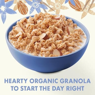 Cascadian Farm Organic Granola, French Vanilla Almond Cereal, Resealable Pouch, 11 oz - Image 3