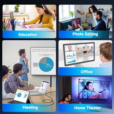 wo-we H5 Mini PC Intel Twin Lake N150 16GB RAM 512GB M.2 PCLe SSD 4C/4T 4K Triple Display Dual HDMI&Type-C,USB3.2 x4 Mini Desktop Computer for Home Office Business Gaming - Image 8
