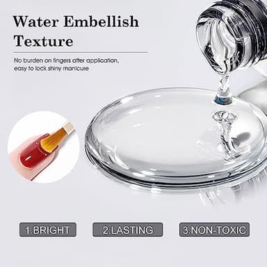 CANNI 6Pcs 9ml Hema-Free Nail Dehydrator Primer, Base Coat Reinforce Diamond Gel Top Coat and Matte Top Coat Gel Nail Polish Set, Soak Off LED Nail Gel Polish Set Nail Art Starter Manicure Salon - Image 2