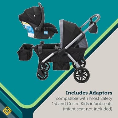 Safety 1st Summit Wagon Stroller for 2 Kids with Removable Tray in High Street - Image 15