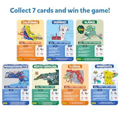 Skillmatics Guess in 10 States of America, Educational Travel Toys for Boys, Girls, and Kids Who Love Card Games, Board Games, Geography and History, Gifts for Ages 8, 9, 10 and Up - Image 5
