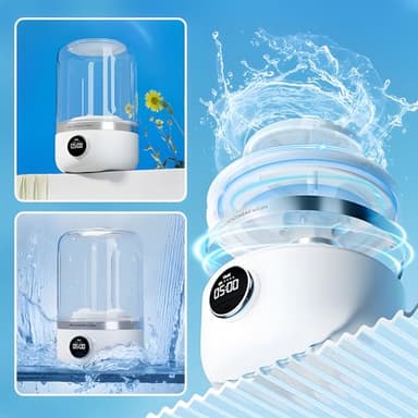 Underwear Washer, Portable Rechargeable Mini Washing Machine for Underwear, Ultrasonic Portable Washer Rechargeable Cordless Small Laundry Machine Ideal for Home (1 PCS) - Image 5
