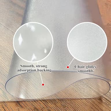 SHAREWIN Office Chair Mat for Hardwood Floors - 36"x47" Desk Chair Mats Home Floor Protector Heavy Duty - Easy Clean - Image 4