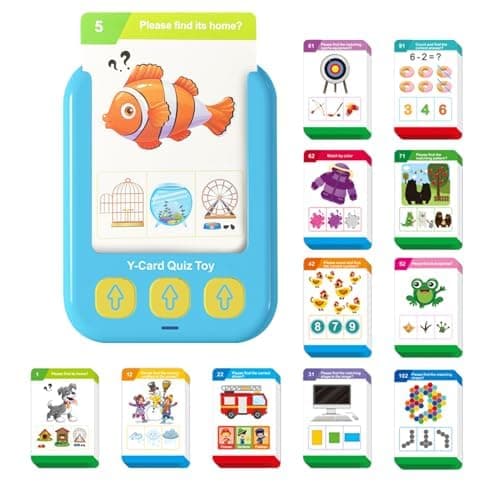 Toddler Flash Cards for Logical Thinking & Basic cognition，Parent-Child Interaction Toys for 3 4 5 6 Year Old Boys Girls，Learning Educational Montessori 110 Children's Questions， Kids Gifts, Medium - Image 1