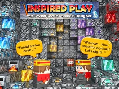 100PCS Magnetic Blocks Building Toys, Gem Cave Adventure Building Craft, Learning Sensory Toys for Boys Girls Age 3-12, Game Gift for Kids Little Gamers (0.8 inch) - Image 2