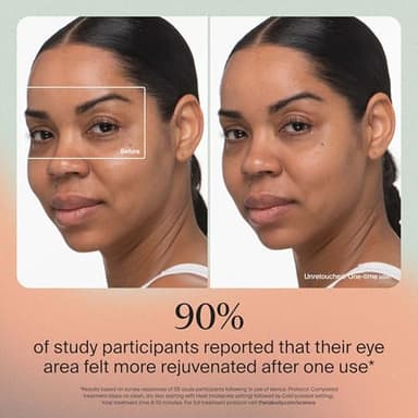 Therabody TheraFace Depuffing Wand – Cold and Heat Skincare Treatment to Depuff and Glow; Beauty Wand, Face Roller and Eye Massager for Eye Puffiness, Dark Circles and Skin Radiance (White) - Image 3