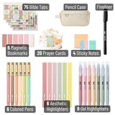 Mr. Pen- Bible Journaling Kit, Bible Study Supplies, No Bleed Bible Highlighters and Pens No Bleed - Image 3