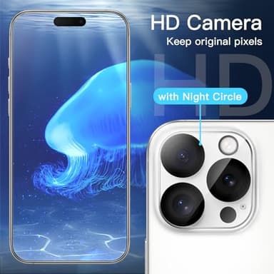 JETech Privacy Screen Protector for iPhone 16 Pro 6.3-Inch with Camera Lens Protector, Anti-Spy Tempered Glass Film, Easy Installation Tool, 2-Pack Each - Image 6