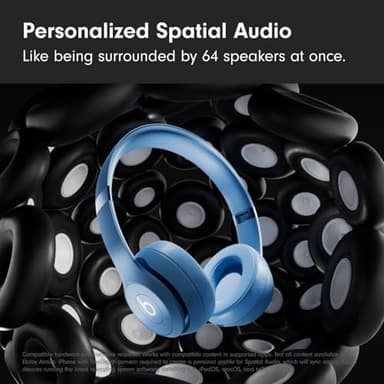 Beats Solo 4 - Wireless Bluetooth On-Ear Headphones, Slate Blue (Renewed Premium) - Image 2