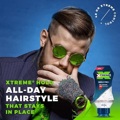 Xtreme Gel Seduction Styling Hair Gel For Men With Aloe Vera and 48-Hours Control, 9.18 oz (Pack of 18) - Image 6