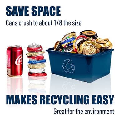 Mckay 16 Oz. Metal Can Crusher, Can Crusher Wall Mounted, Can Crushers for Recycling Wall-Mounted Smasher for Aluminum Seltzer, Soda, Beer Cans and Bottles, Gadgets for Home - White - Image 6