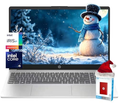 HP 15.6 HD Touchscreen Laptop | 10-Core Intel Core i5-1235U | Intel Iris Xe Graphics | 16GB RAM | 1TB SSD (512GB PCIe SSD withHP P500 512GB Portable SSD) | Wi-Fi 6E | Win 11 Pro (Renewed) - Image 1