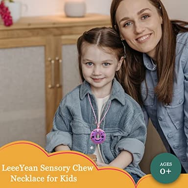 Chew Necklaces for Sensory Kids, Silicone Chewy Necklace for Children with Autism, ADHD, SPD, Chewing, 6 Pack Autism Sensory Toys - Image 7