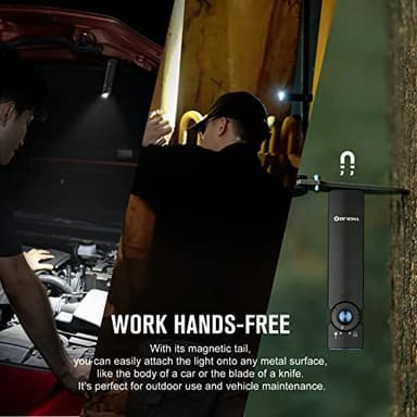 OLIGHT Arkfeld EDC Flat Flashlight, 1000 Lumens White LED Light with Green Beam Combo, Power by Rechargeable Built-in Battery for Outdoors, Emergency, Work (Black CW) - Image 7