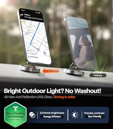 TORRAS OrigArmor for iPhone 17 Pro Max Screen Protector [100% Anti Reflection][3D Full Coverage Fit] Military-Grade Shatterproof 9H+ Tempered Glass Anti-Scratch Screen Protector 17 ProMax 6.9" 1-Pack - Image 4