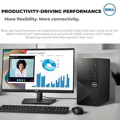 Dell Desktop Computers Tower PC for Home Business Student, 14th Gen Intel Core i5-14400 (Beat i7-13620H), 32GB DDR5 RAM, 1TB PCIe SSD, WiFi 6, Bluetooth, DisplayPort, HDMI, Type-C, Windows 11 Pro - Image 4