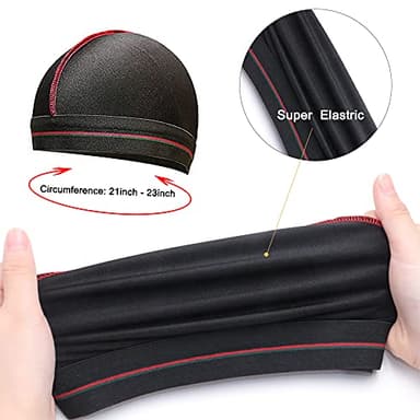4PCS Silky Durags for Men Women 360 Waves with 1 Wave Cap, Silky Satin Durag Extra Long Tails - Image 6