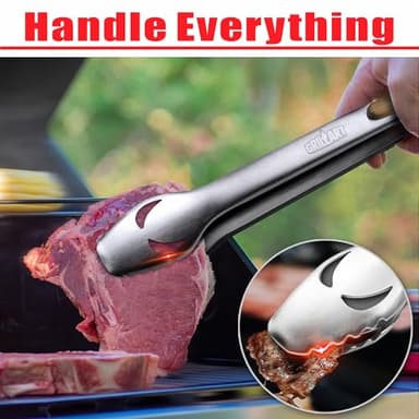 GRILLART BBQ Tools Grill Tools Set -18Inch Grilling Tools BBQ Set - Grill Accessories w/BBQ Tongs, Spatula, Fork, Brush- Stainless Grill Kit Grilling Set - Gift Ideas BBQ Accessories Gifts for Men Dad - Image 4