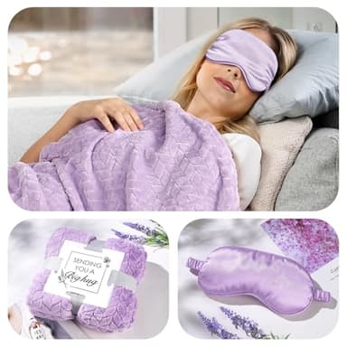 YFONG Gift Baskets for Women, 12PCS Get Well Gifts for Her, SPA Gift for Mom, Wife, Girlfriend, Friends, Purple Happy Birthday Gifts Set, Relaxing Self Care Gifts for Christmas Day - Lavender - Image 8