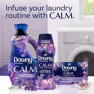 Downy Infusions In-Wash Laundry Scent Booster Beads, CALM, Soothing Lavender and Vanilla Bean Scent, 30.1 oz - Image 9