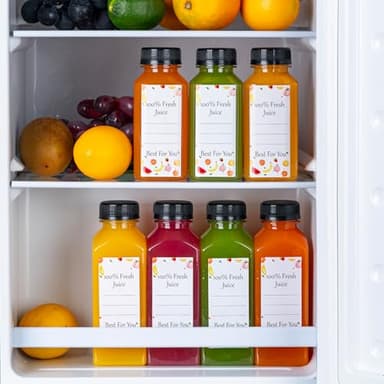 BOOMIBOO Juice Bottles with Caps 10Pcs 12oz, Plastic Bottleswith Caps, Clear Reusable Water Bottle, Used for Juicing Bottles, Smoothie Bottle, Juice Containers - with 10Pcs Labels & Bottle Brush - Image 4