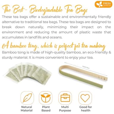 FreshDrinkUS, Premium 75 Tea Bags Corn Silk Tea, 100% Natural & Pure from Corn Silk. Corn Silk Herbal Tea. Clean Ingredients. Made with Natural Material Tea Bags. No Sugar, No Caffeine, Vegan. - Image 8